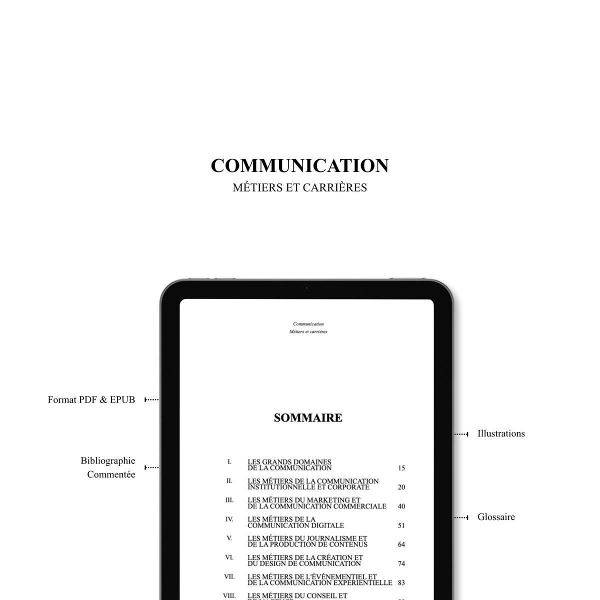 COMMUNICATION : Métiers et carrières⎜Ebook